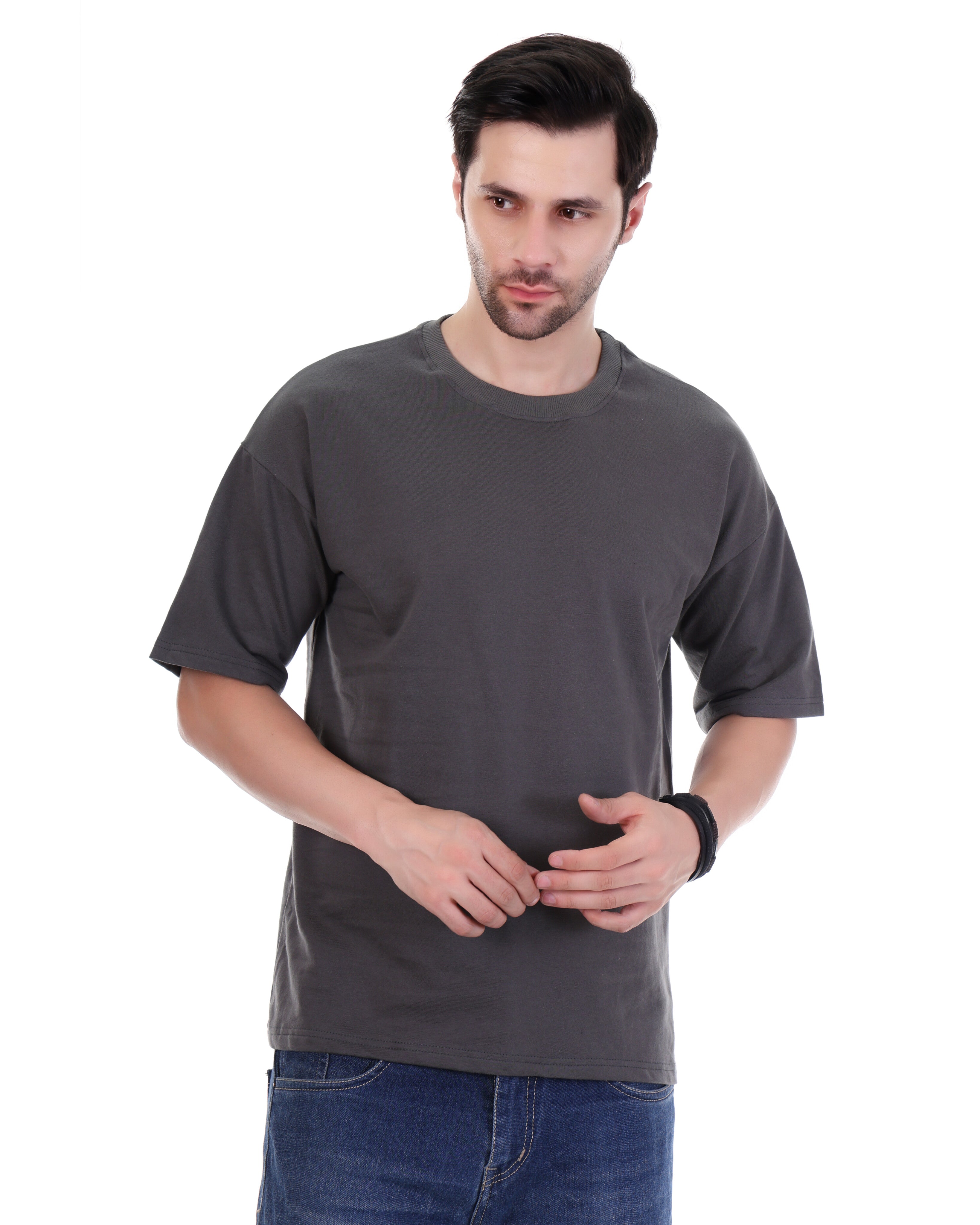 Men's Charcoal Grey "Snike Fashion" Graphic Premium T-Shirt